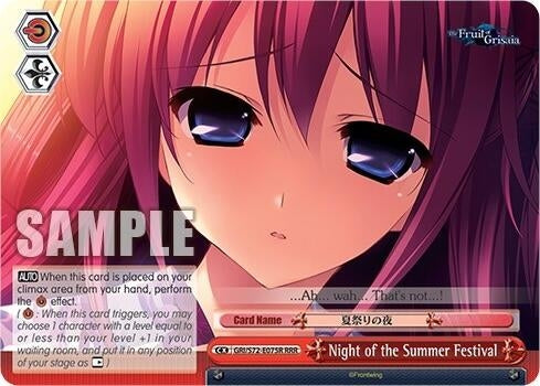 Night of the Summer Festival (RRR) (72075) [GRI/S72] - Weiss Schwarz Single