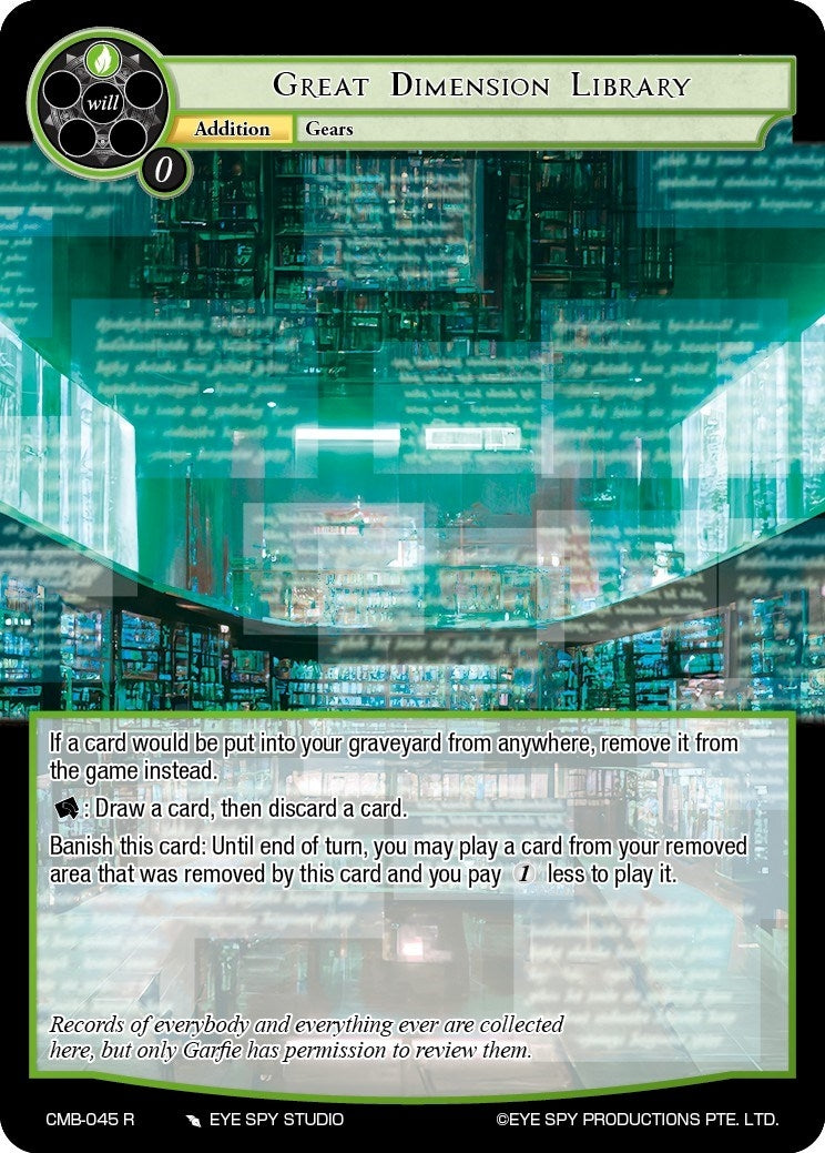 Great Dimension Library (45) [CMB] - Force of Will Single