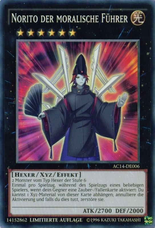 Norito the Moral Leader (German) - ’Norito der moralische Führer’ (14006) (AC14) - YuGiOh Single