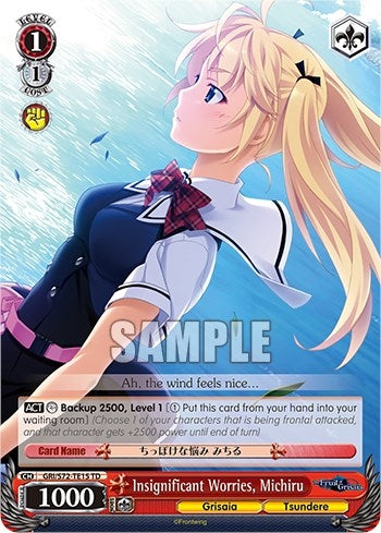Insignificant Worries Michiru (7215) [GRI/S72] - Weiss Schwarz Single