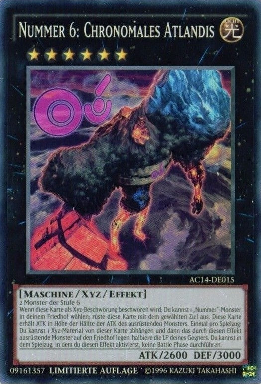 Number 6: Chronomaly Atlandis (German) - ’Nummer 6: Chronomales Atlandis’ (14015) (AC14) - YuGiOh Single