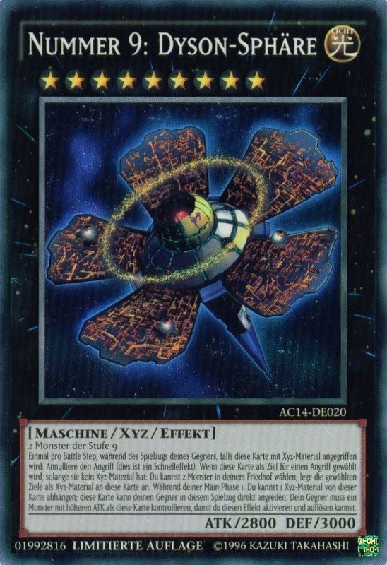 Number 9: Dyson Sphere (German) - ’Nummer 9: Dyson-Sphäre’ (14020) (AC14) - YuGiOh Single