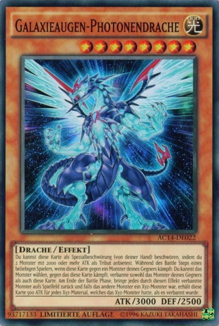 Galaxy-Eyes Photon Dragon (German) - ’Galaxieaugen-Photonendrache’ (14022) (AC14) - YuGiOh Single
