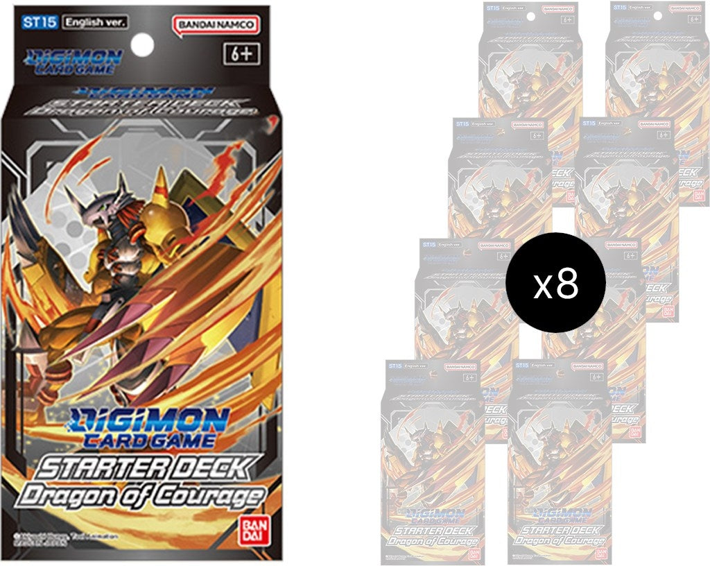 Dragon of Courage Starter Deck Display [ST-15] - Digimon Card Game Sealed