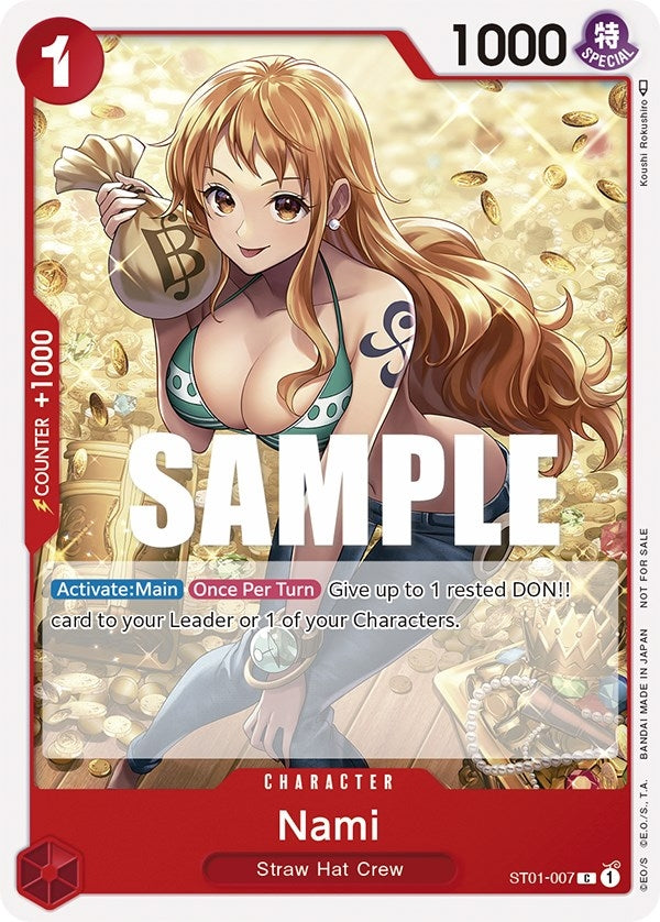 Nami (Tournament Pack Vol. 3) [Participant] (1007) (OP-PR) - One Piece Card Game Single