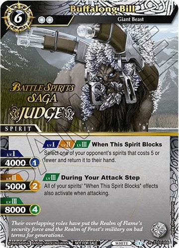 Buffalong Bill (Judge Pack Vol. 1) (3008) [BSSP] - Battle Spirits Saga Single