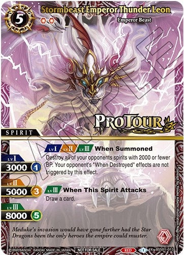 Stormbeast Emperor Thunder Leon (X Rare Special Pack Vol. 1) (1013) [BSSP] - Battle Spirits Saga Single