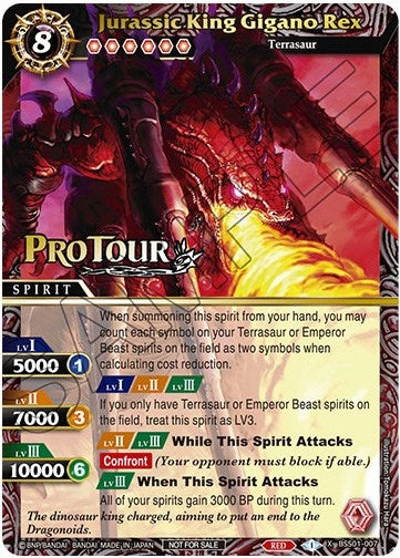 Jurassic King Gigano Rex (X Rare Special Pack Vol. 1) (1007) [BSSP] - Battle Spirits Saga Single