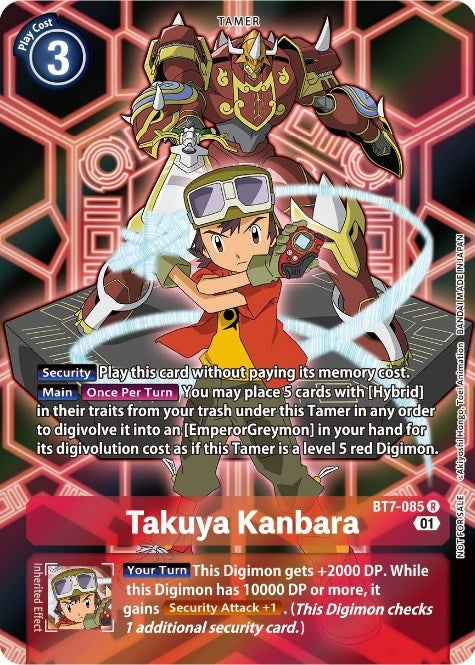 Takuya Kanbara (D-Scanner Alternate Art) (7085) [BT07] - Digimon Card Game Single
