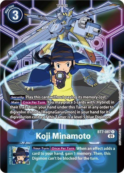 Koji Minamoto (D-Scanner Alternate Art) (7087) [BT07] - Digimon Card Game Single