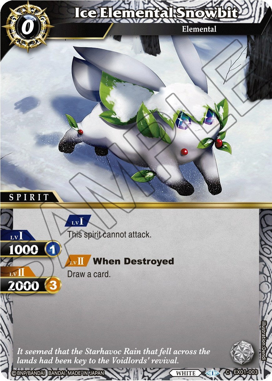 Ice Elemental Snowbit (1003) [EX01] - Battle Spirits Saga Single