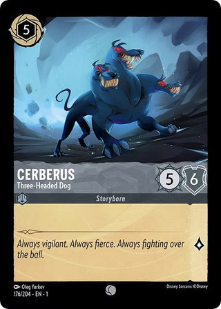 Cerberus - Three-Headed Dog (176) (1) - Disney Lorcana Single