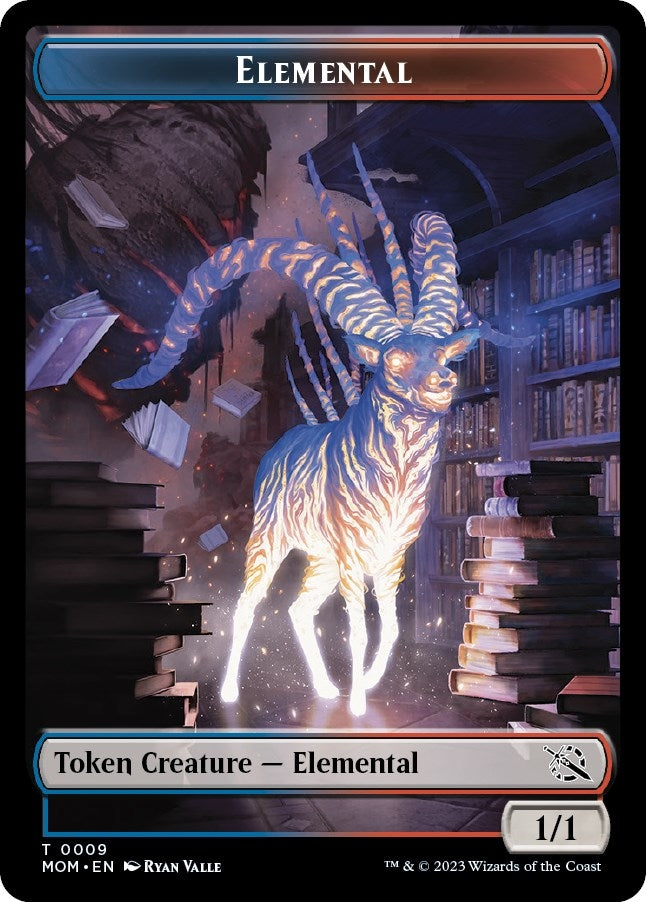 Elemental (0009) // Spirit (0013) Double-Sided Token (0) [MOM] - MTG Single