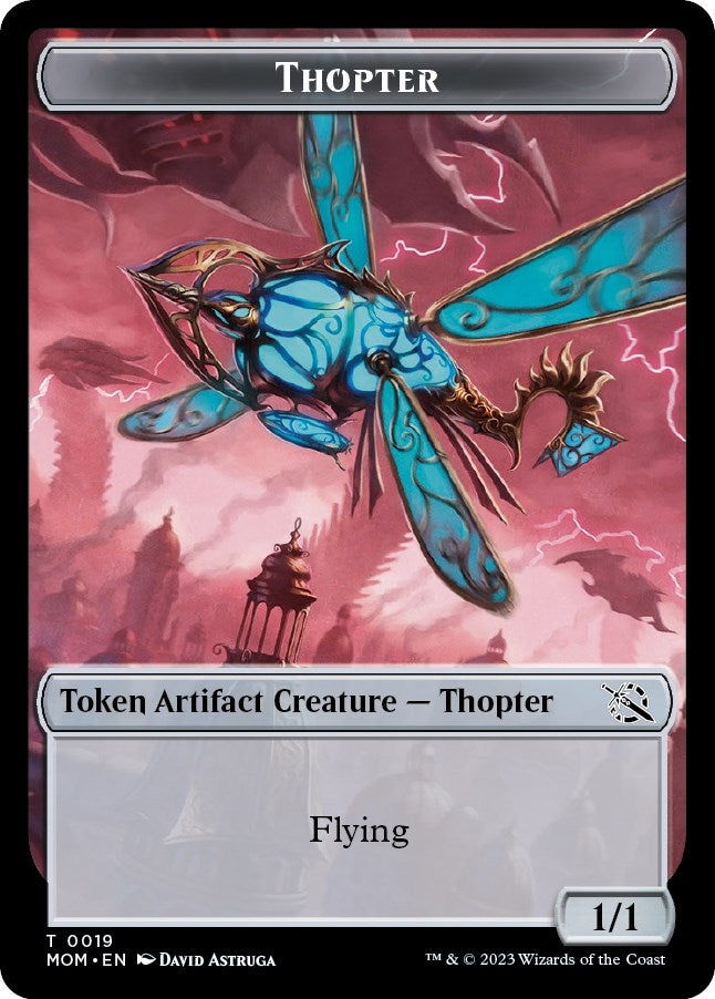 Thopter // Knight (0010) Double-Sided Token (0) [MOM] - MTG Single