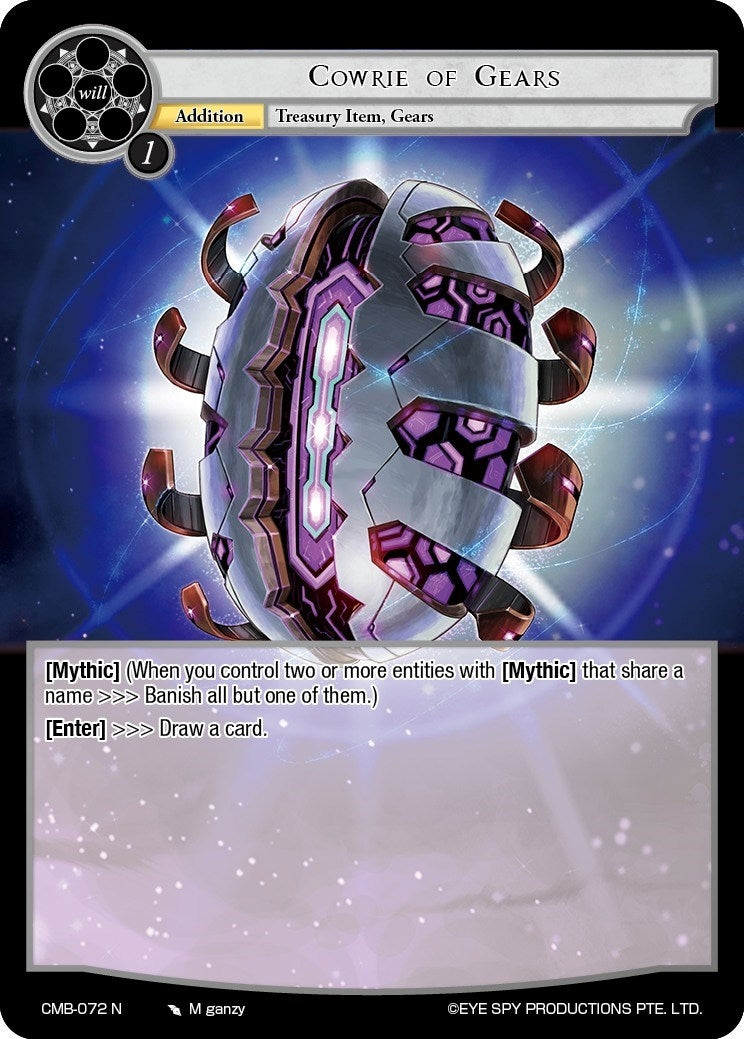 Cowrie of Gears (72) [CMB] - Force of Will Single
