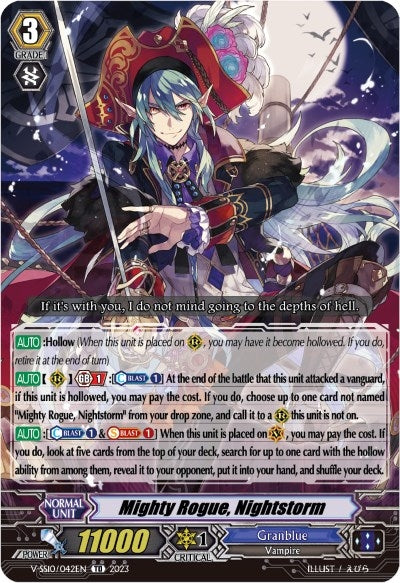 Mighty Rogue Nightstorm (Foil) (10042) [V-SS10] - Cardfight Vanguard Single