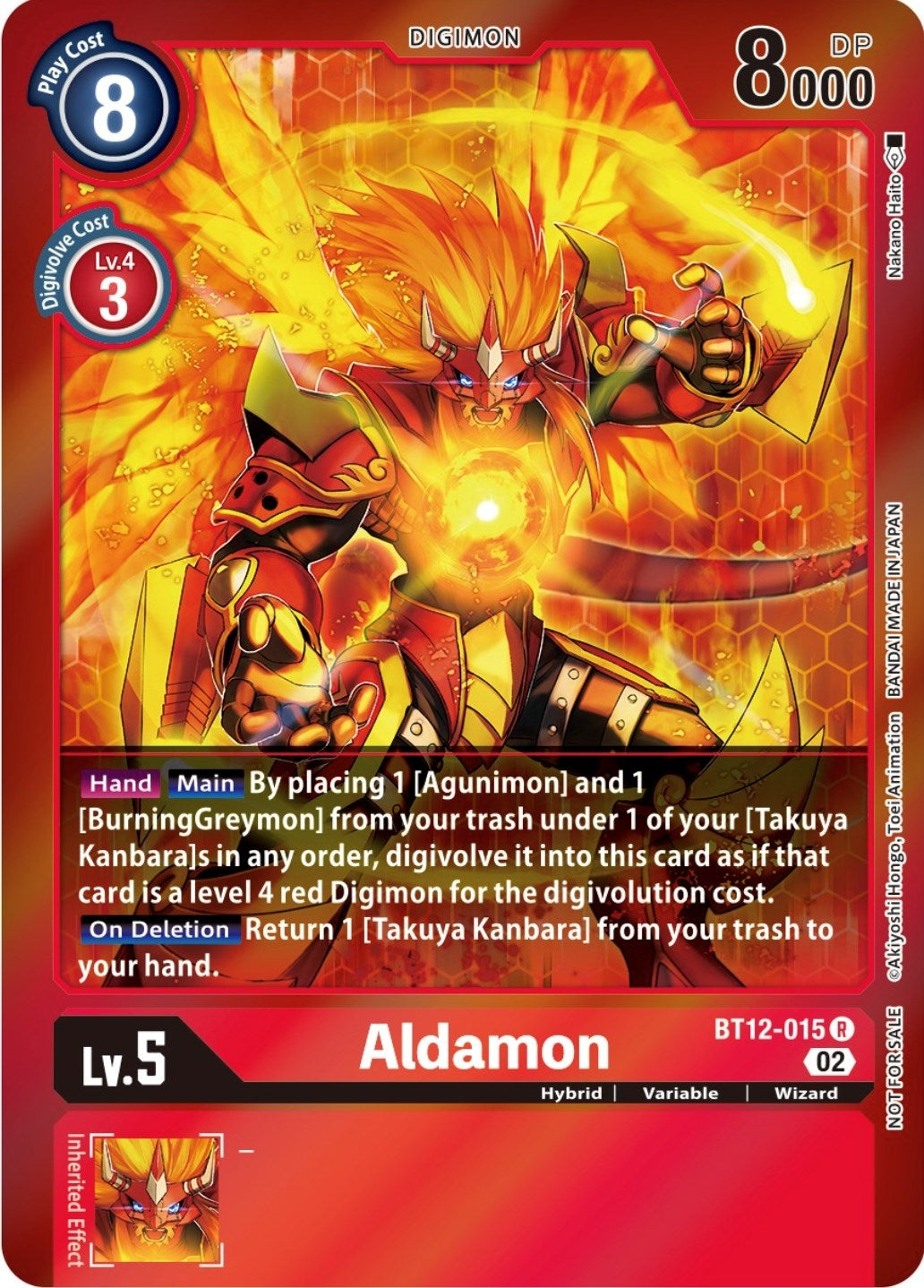 Aldamon (Tamer Party -Special-) (12015) [BT12] - Digimon Card Game Single