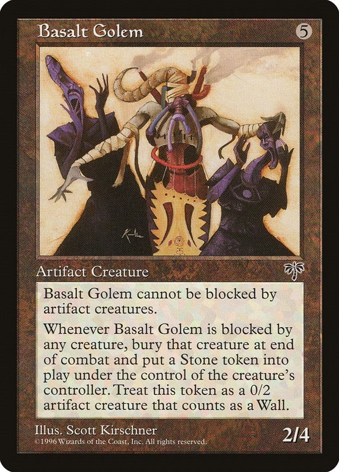 Basalt Golem [MIR] - MTG Single