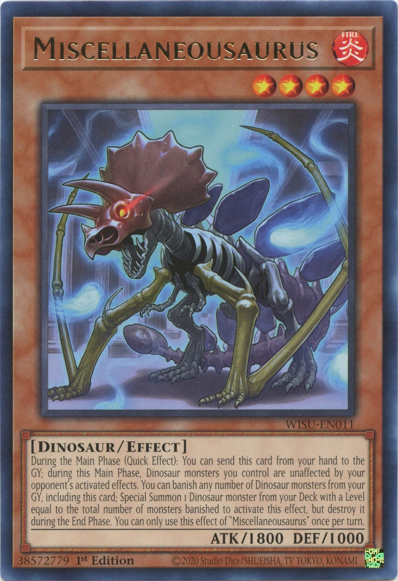 Miscellaneousaurus (11) (WISU) - YuGiOh Single