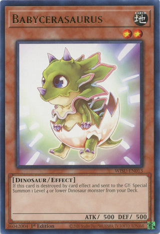 Babycerasaurus (13) (WISU) - YuGiOh Single