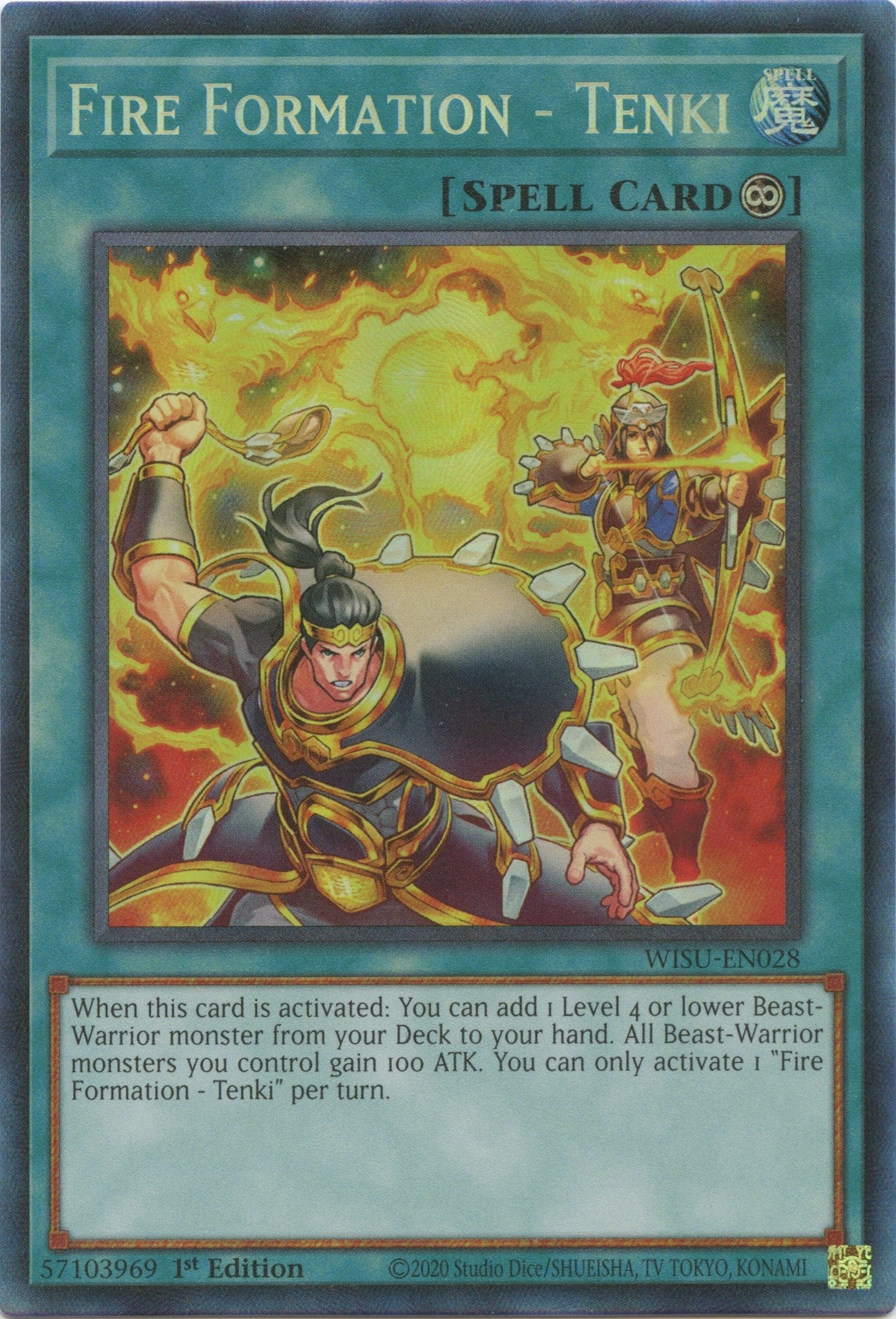 Fire Formation - Tenki (CR) (28) (WISU) - YuGiOh Single