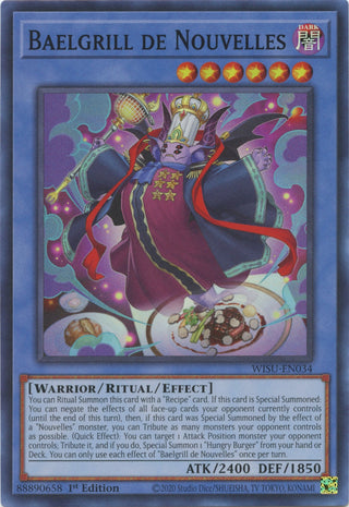Baelgrill de Nouvelles (34) (WISU) - YuGiOh Single