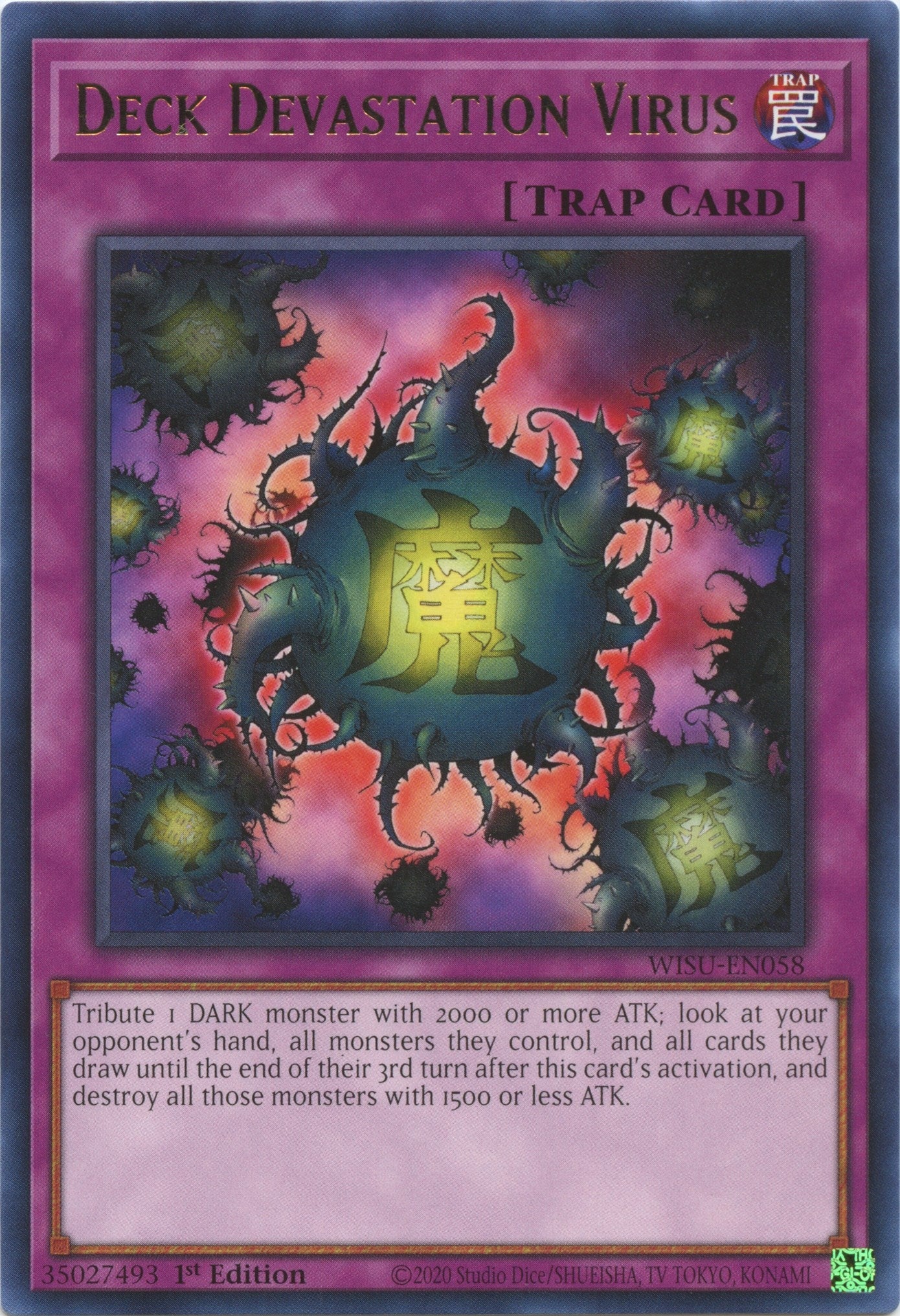 Deck Devastation Virus (58) (WISU) - YuGiOh Single
