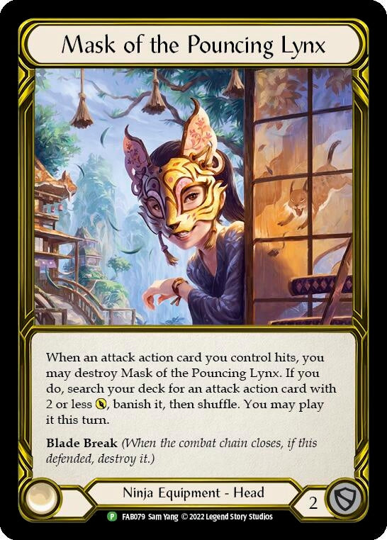 Mask of the Pouncing Lynx - FAB079 (79) [PR] - Flesh and Blood TCG Single