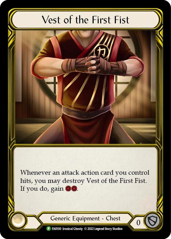 Image for Vest of the First Fist (Golden) - FAB100 (FAB100) - Flesh and Blood TCG