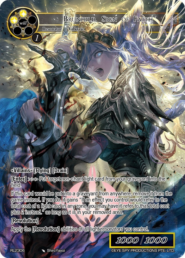 Brunhild Sign of Faith (2306) [PRO] - Force of Will Single