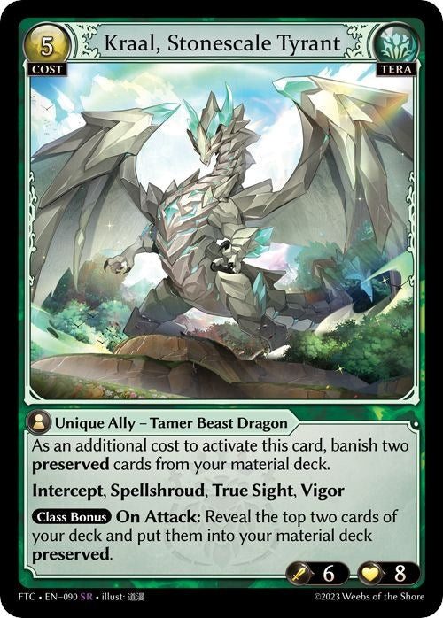 Kraal Stonescale Tyrant (90) (FTC) - Grand Archive TCG Single