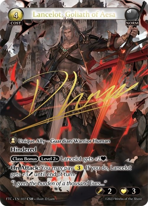 Lancelot Goliath of Aesa (CSR) (37) (FTC) - Grand Archive TCG Single