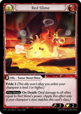 Red Slime (56) (FTC) - Grand Archive TCG Single