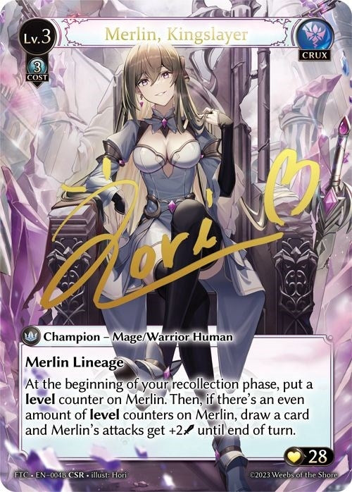 Merlin Kingslayer (B) (CSR) (4) (FTC) - Grand Archive TCG Single