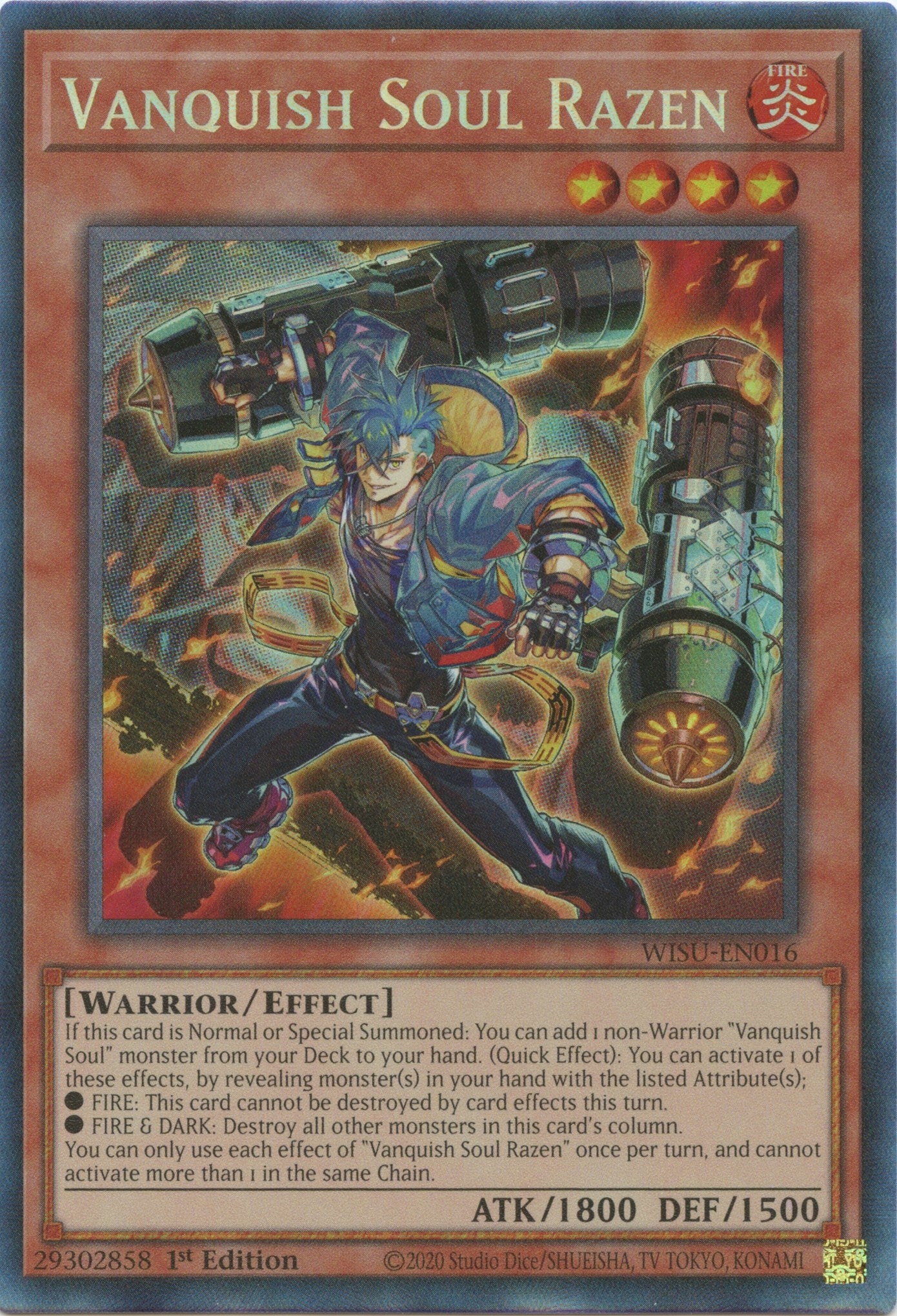 Vanquish Soul Razen (CR) (16) (WISU) - YuGiOh Single