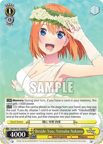 Beside You Yotsuba Nakano (SR) (5) - Weiss Schwarz Single