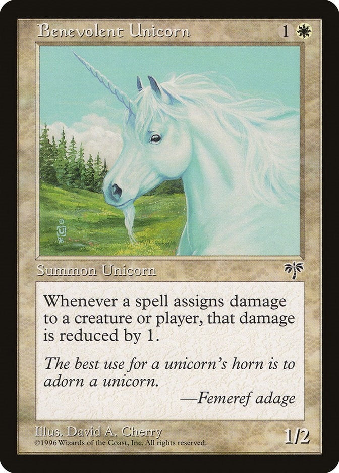 Benevolent Unicorn [MIR] - MTG Single