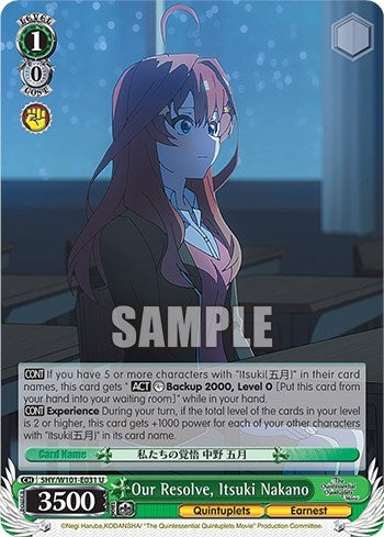 Our Resolve Itsuki Nakano (5) - Weiss Schwarz Single