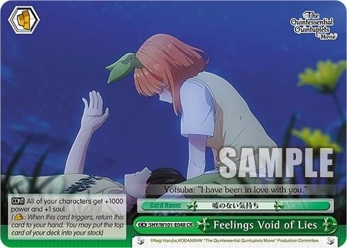 Feelings Void of Lies (5) - Weiss Schwarz Single