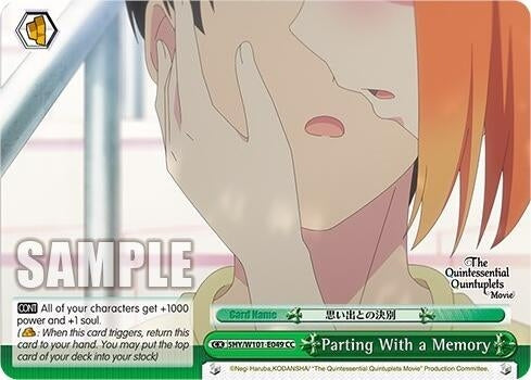 Parting With a Memory (5) - Weiss Schwarz Single
