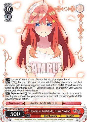 Flowers of Gratitude Itsuki Nakano (5) - Weiss Schwarz Single