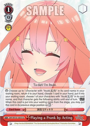 Playing a Prank by Acting (5) - Weiss Schwarz Single