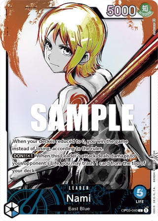 Nami (040) (Alternate Art) (3040) (OP03) - One Piece Card Game Single