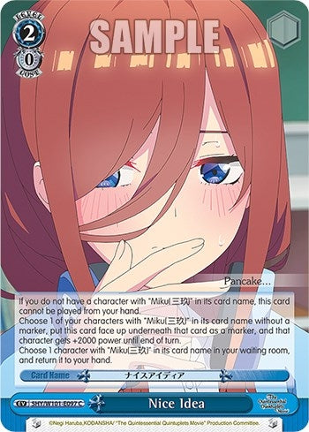 Nice Idea (5) - Weiss Schwarz Single