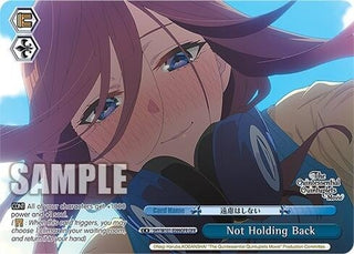 Not Holding Back (OFR) (5) - Weiss Schwarz Single