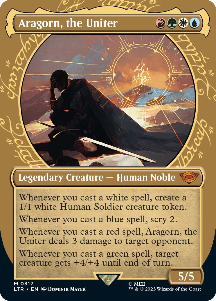 Aragorn the Uniter (Showcase) (317) [LTR] - MTG Single