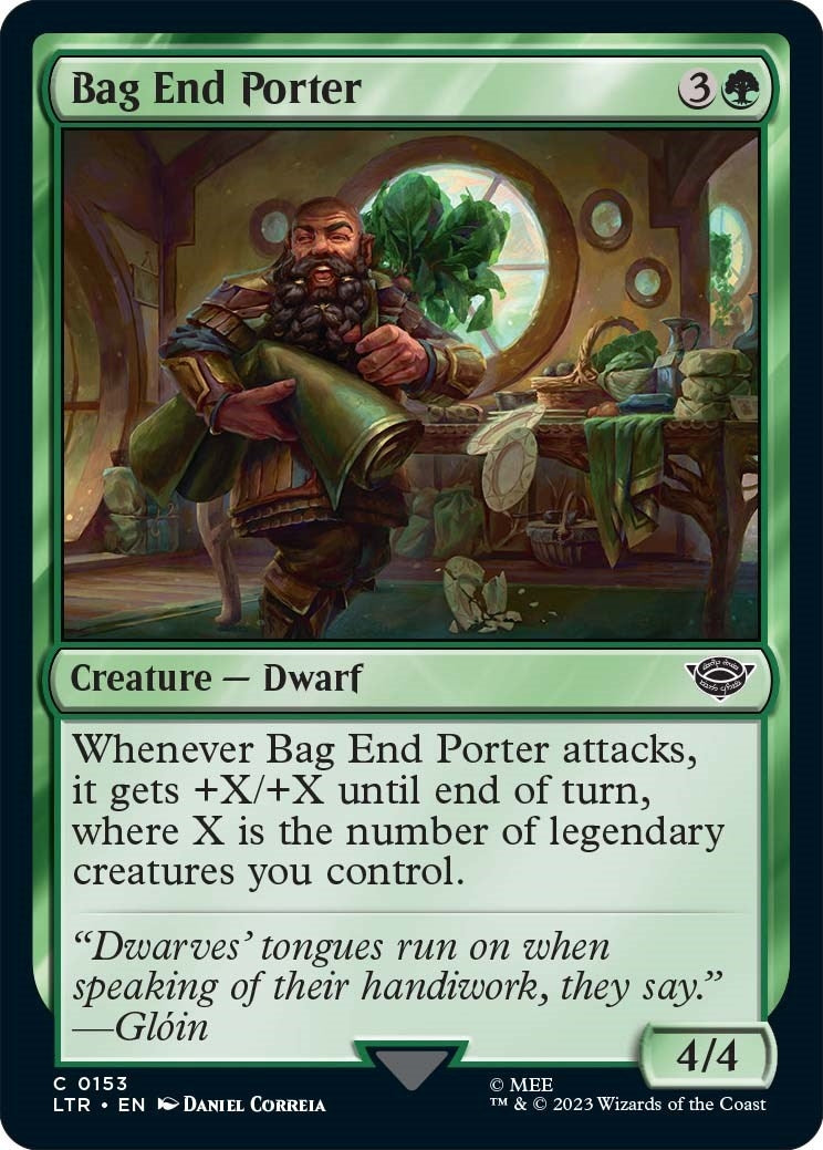 Bag End Porter (153) [LTR] - MTG Single