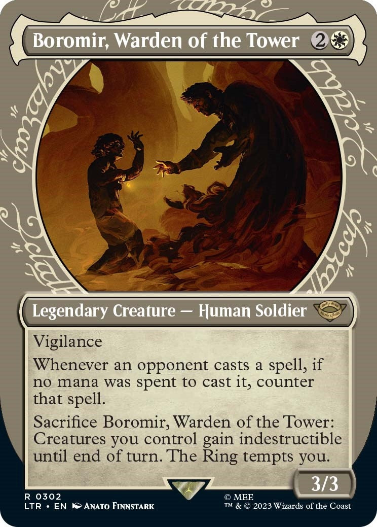 Boromir Warden of the Tower (Showcase) (302) [LTR] - MTG Single