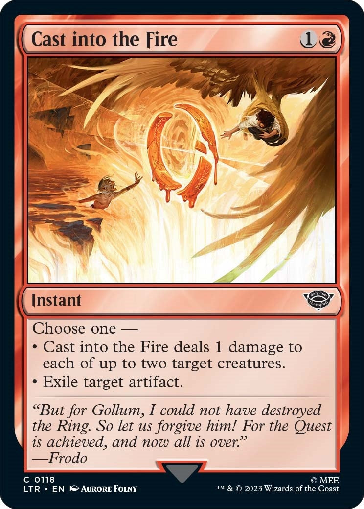Cast into the Fire (118) [LTR] - MTG Single
