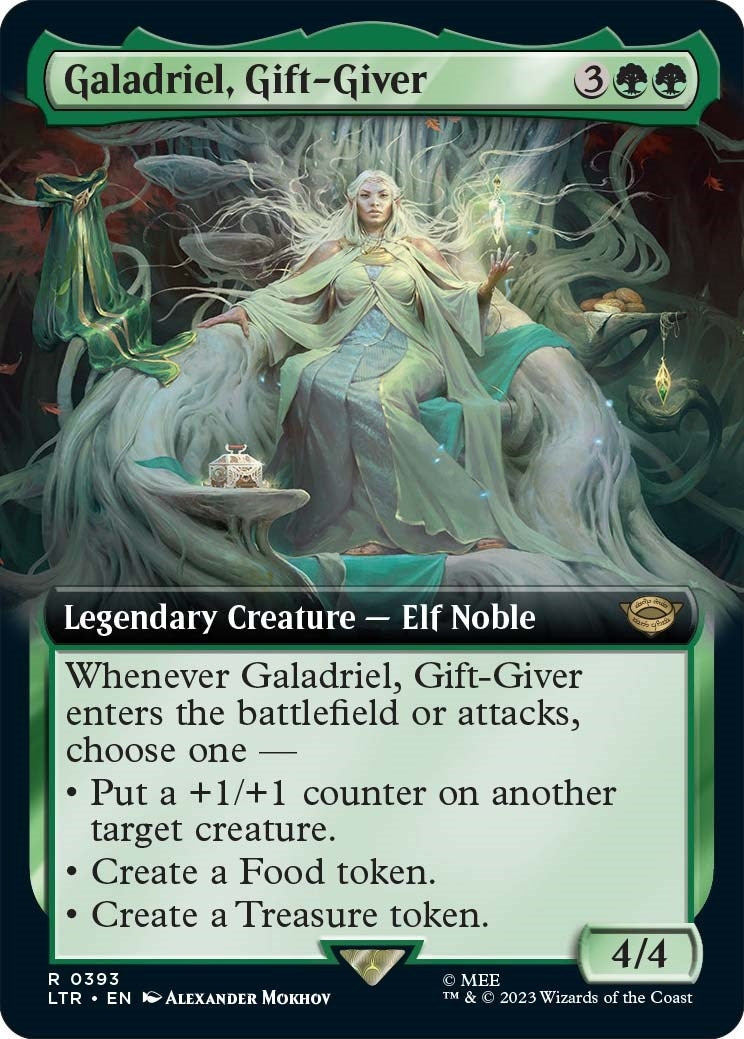Galadriel Gift-Giver (Extended Art) (393) [LTR] - MTG Single
